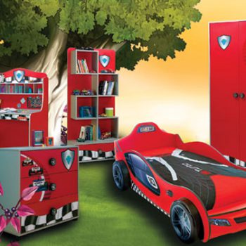 kids racing car bed