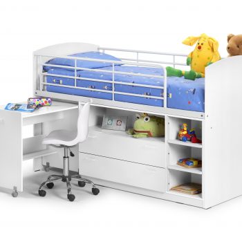 Children's Bed With Pull Out Desk